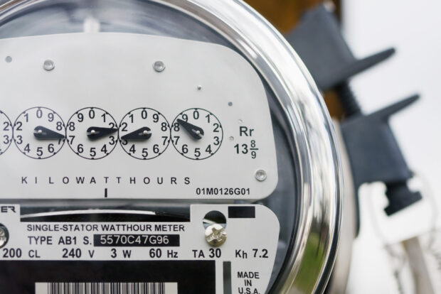 electric meter up close