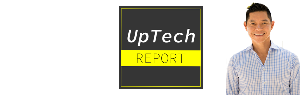 uptech report logo and michael wong