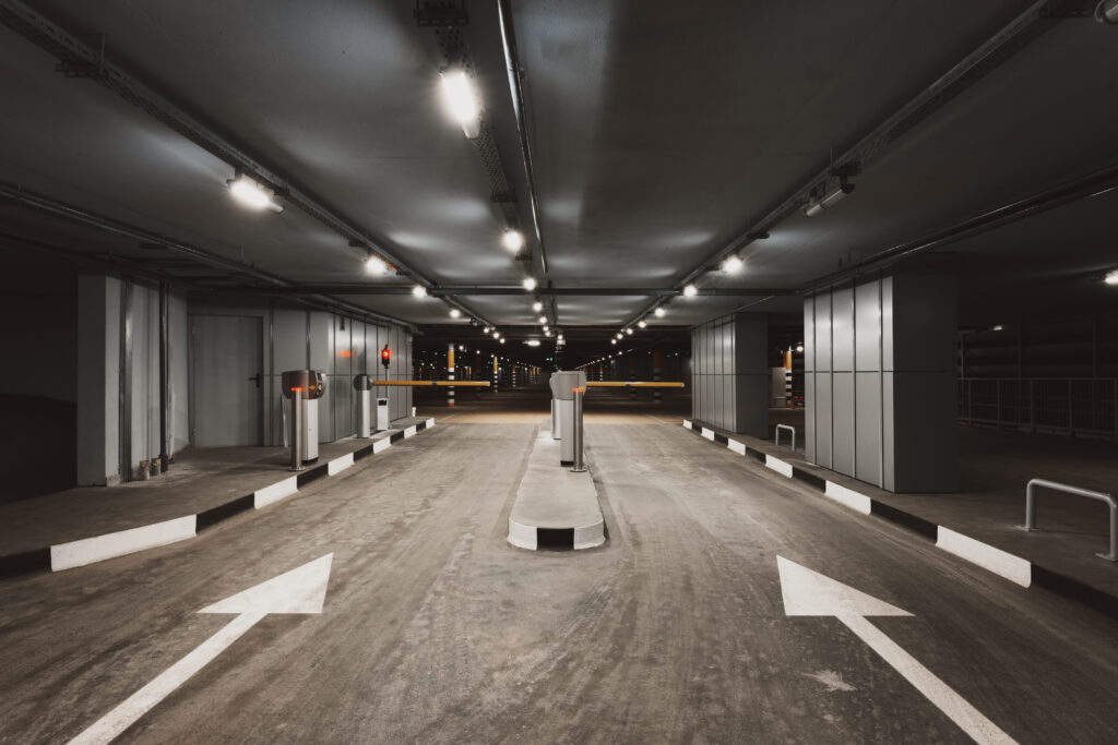parking garage entry gate
