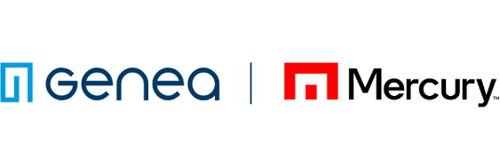 Logo image showing the word Genea in blue text with a blue square icon, a vertical line, and the words Access Control in black text. A red square with a white keyhole highlights Campus Security features.